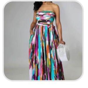 Sassy Closet Strapless Jumpsuit 3x